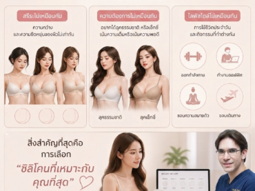 ซิลิโคนเสริมหน้าอก ยี่ห้อไหนดี?