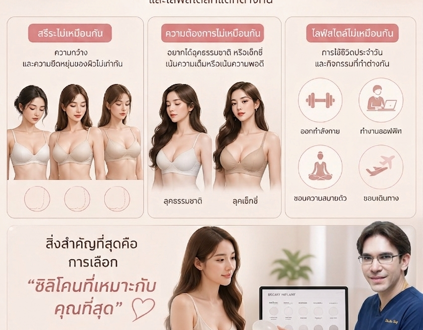 ซิลิโคนเสริมหน้าอก ยี่ห้อไหนดี?