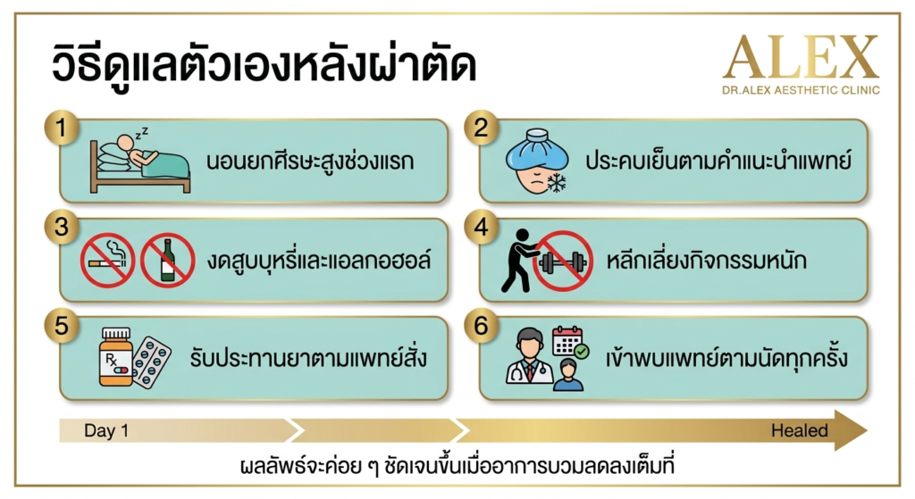 การดูแลหลังผ่าตัด