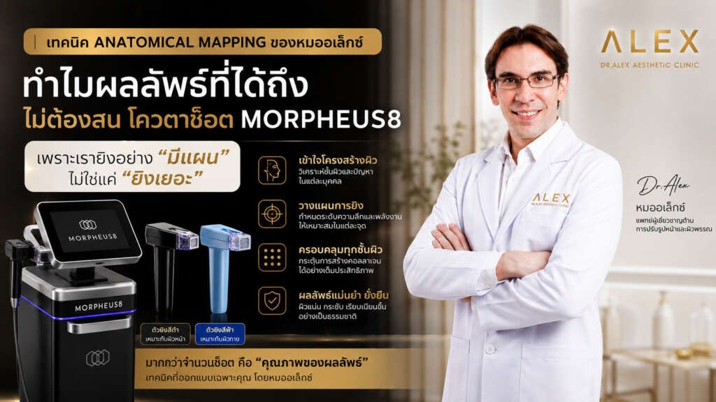 Morpheus8 กับเทคนิค Anatomical Mapping วางแผนการยิงแบบไม่จำกัดโควตาช็อต โดยหมออเล็กซ์ Dr.Alex Aesthetic Clinic