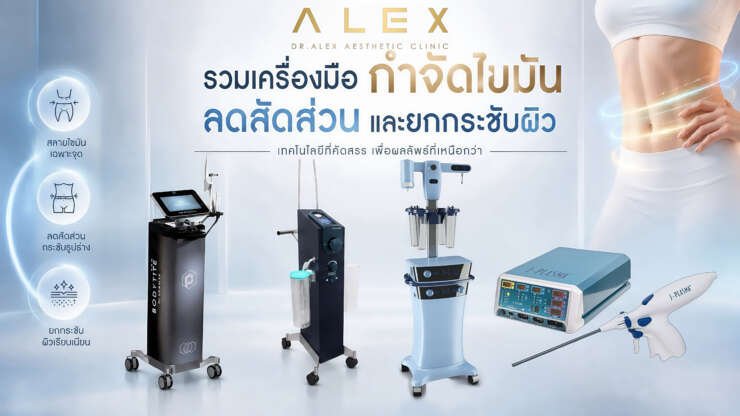 รีวิว 4 เครื่องดูดไขมัน ยอดฮิตของ Dr.Alex Aesthetic Clinic