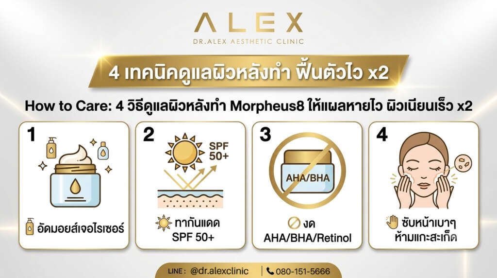 4 วิธีปฏิบัติและดูแลแผลหลังทำหัตถการยกกระชับเพื่อให้ผิวหายไว