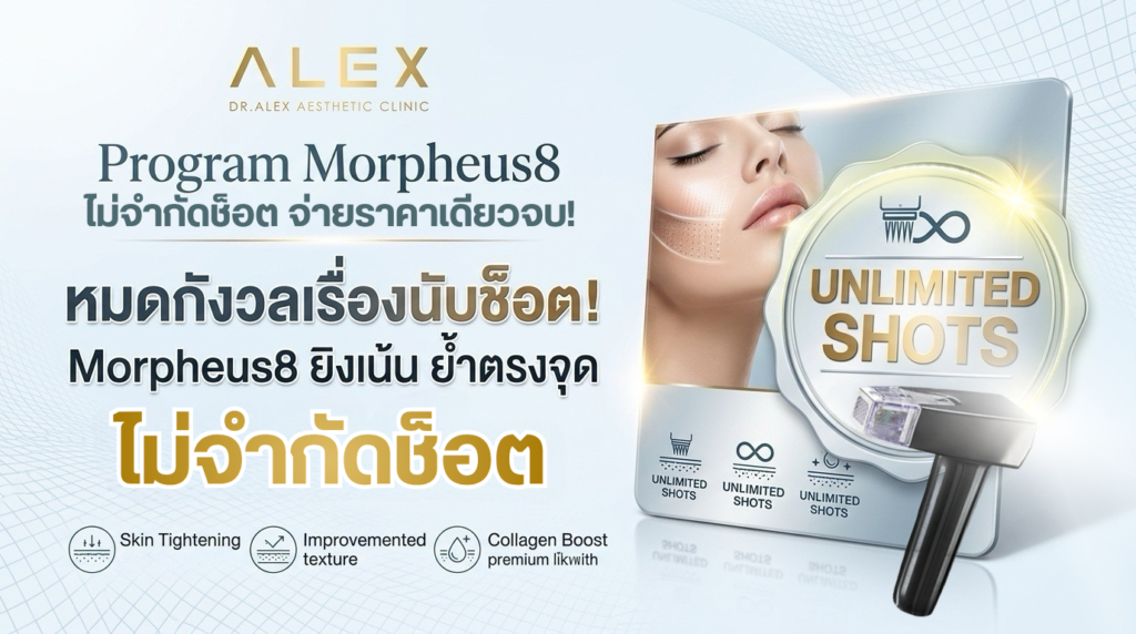 โปรแกรมยิงยกกระชับผิวแบบไม่จำกัดช็อต Unlimited Shots ราคาเดียวจบ